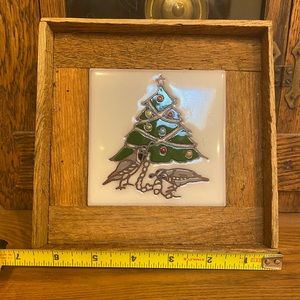 Cleo Teissedre Designs framed handmade tile